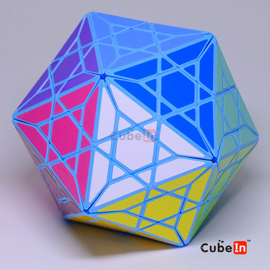 Kairis Hexgram Icosahedron 32-axis 3D printed puzzle front view