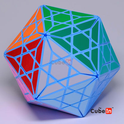 Geometric icosahedron puzzle mechanism by Kairis Puzzles