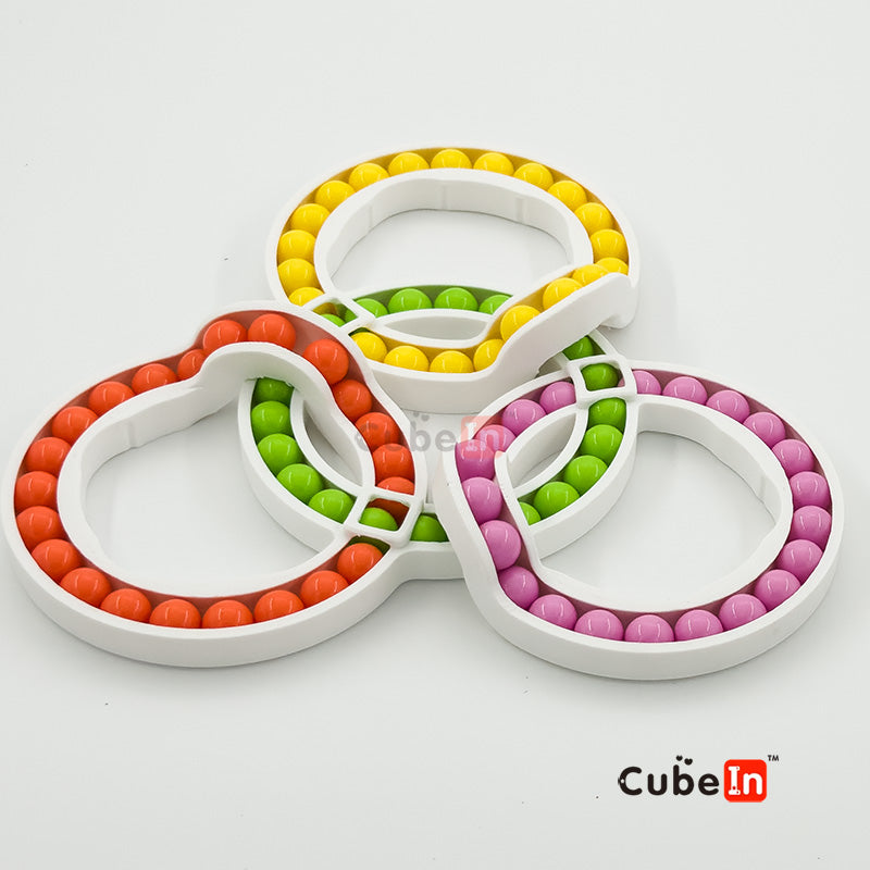 Rompecabezas de Anillos Húngaros de 4 Círculos (impreso en 3D)