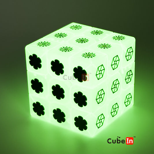 Ziina Flower Cube 3x3 (Glow In the Dark)