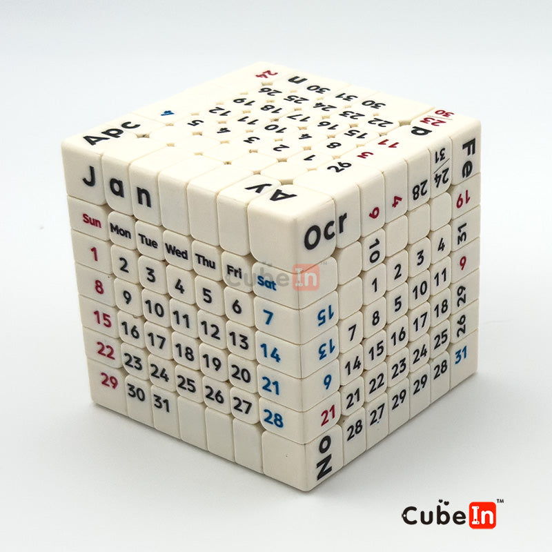 7x7 Magnetic Calendar Cube (Free Shipping)