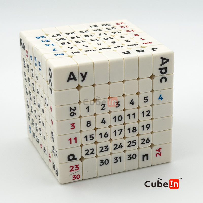 7x7 Magnetic Calendar Cube (Free Shipping)