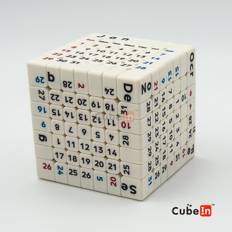 7x7 Magnetic Calendar Cube (Free Shipping)