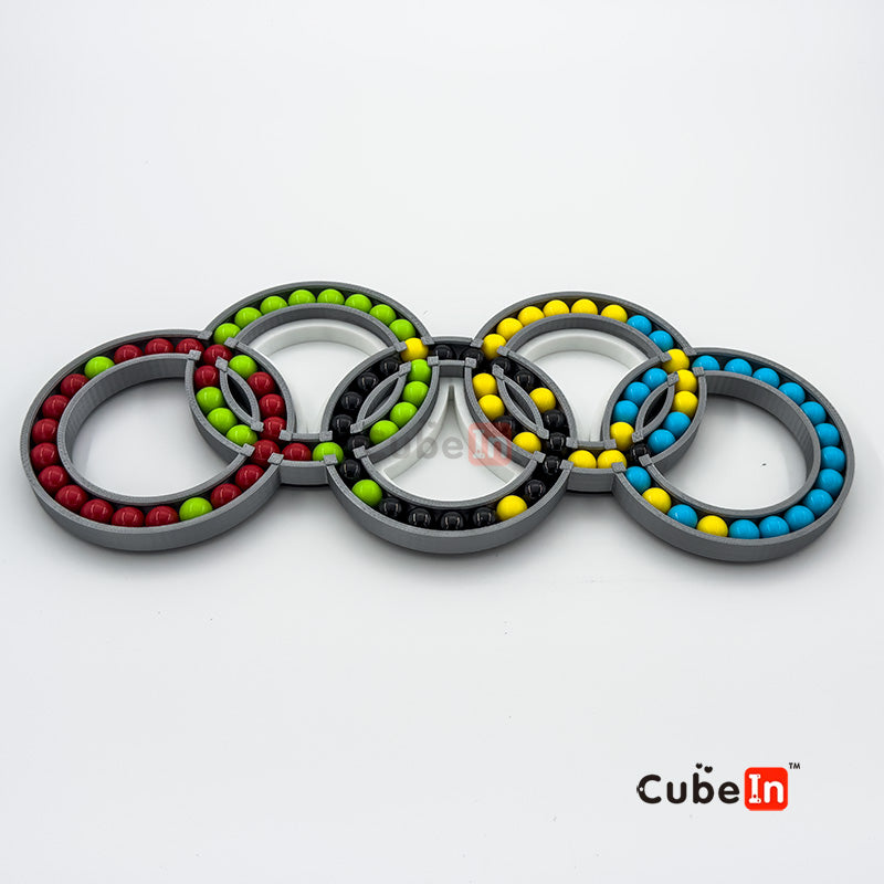 Olimpic Hungary Rings Puzzle (3D printed)