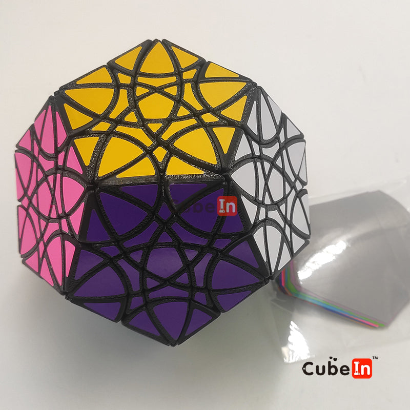 Dodecaedro estrella espiral (3D)