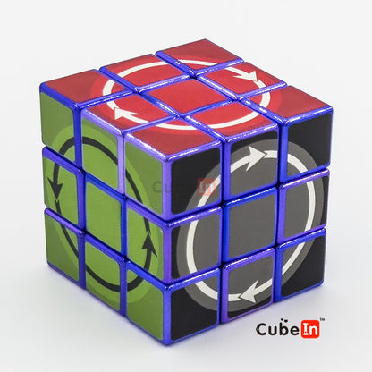 Katsuhiko Okamoto Latch Cube Metallized Edition - Rare Hard Twisty Puzzle