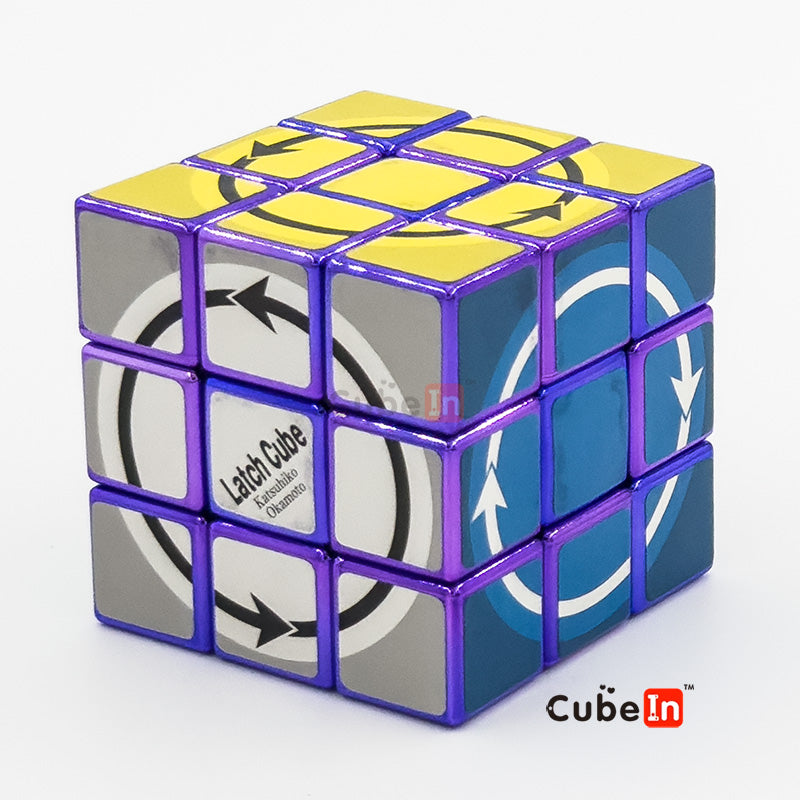 Katsuhiko Okamoto Latch Cube Metallized Edition - Rare Hard Twisty Puzzle
