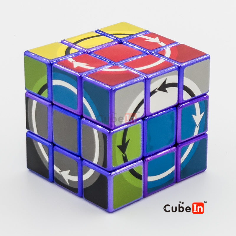Katsuhiko Okamoto Latch Cube Metallized Edition - Rare Hard Twisty Puzzle