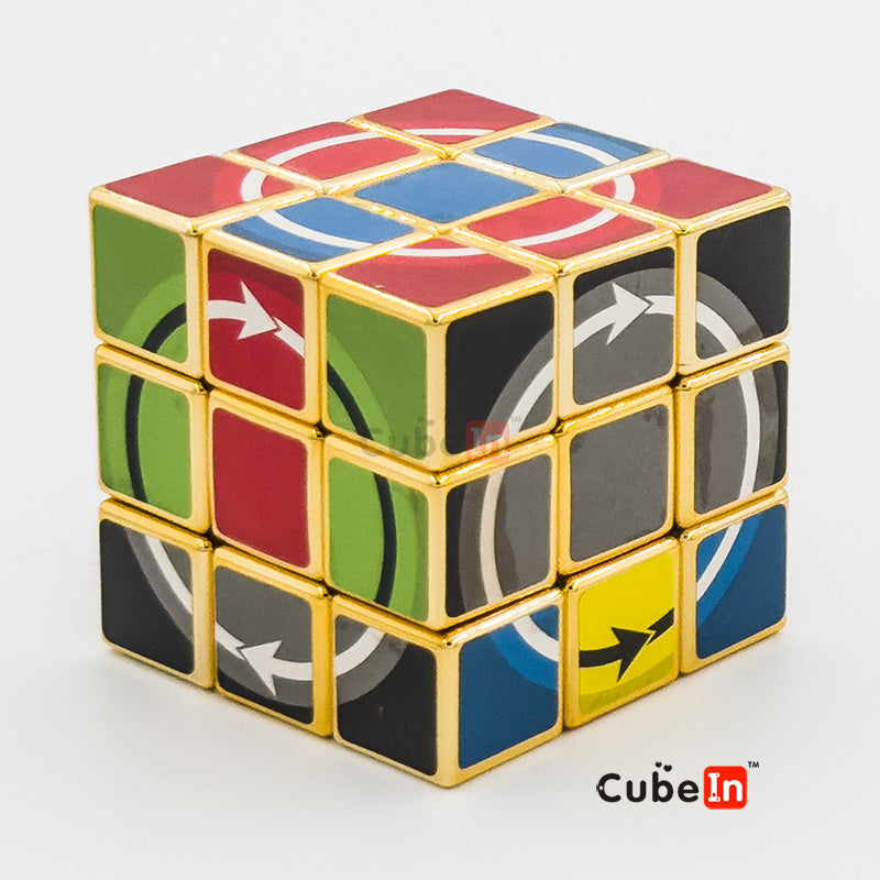 Katsuhiko Okamoto Latch Cube Metallized Edition - Rare Hard Twisty Puzzle