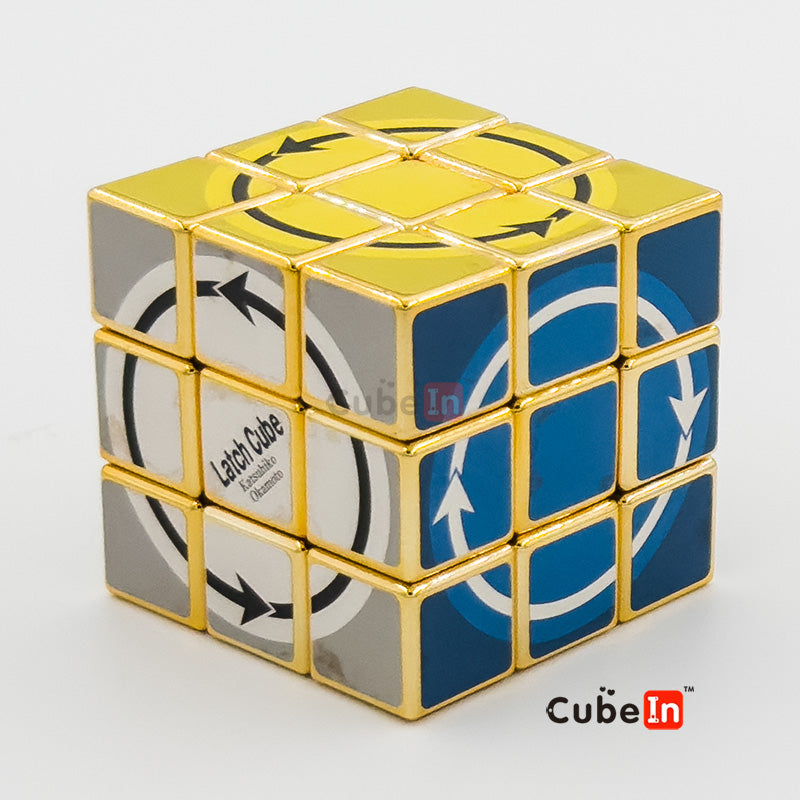 Katsuhiko Okamoto Latch Cube Metallized Edition - Rare Hard Twisty Puzzle