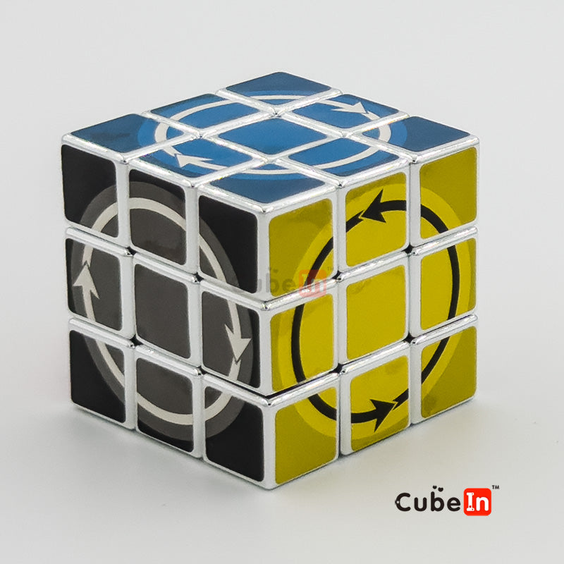 Katsuhiko Okamoto Latch Cube Metallized Edition - Rare Hard Twisty Puzzle