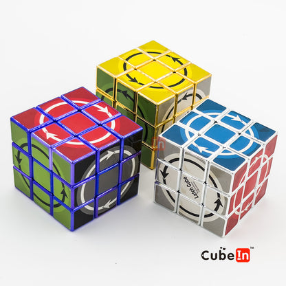 Katsuhiko Okamoto Latch Cube Metallized Edition - Rare Hard Twisty Puzzle