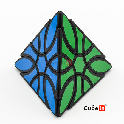 Lanlan Curvy pyraminx Clover - Tetrahedral Clover Leaf Twisty Puzzle