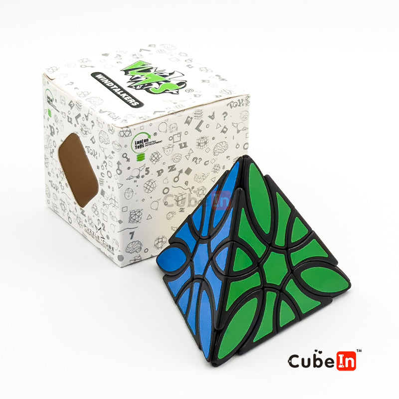 Lanlan Curvy pyraminx Clover - Tetrahedral Clover Leaf Twisty Puzzle