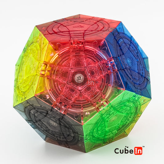 MF8 Triple Crazy Megaminx 3 Circles- Crystal Transparent Limited Edition Masterpiece
