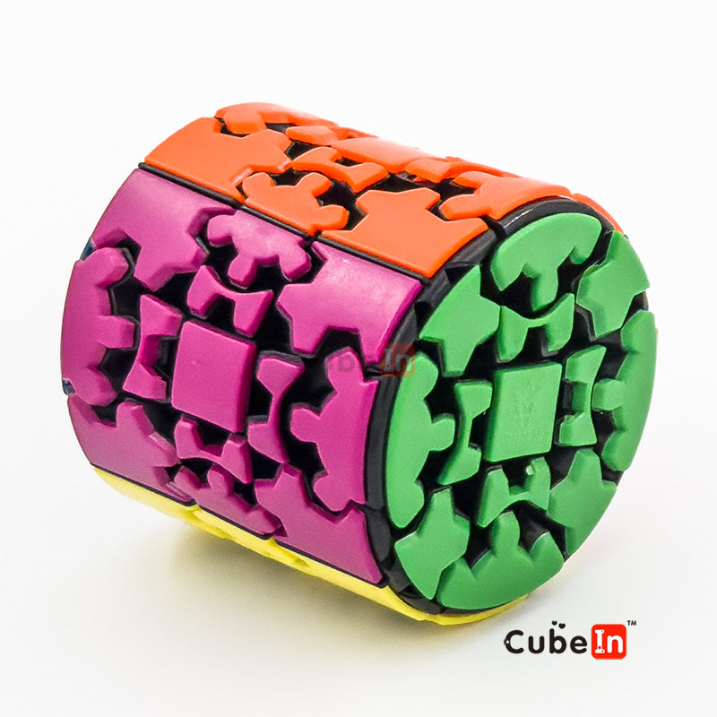 Meffert's Gear Barrel Cylinder Cube - MFT 3D Mechanical Gear Twist Puzzle