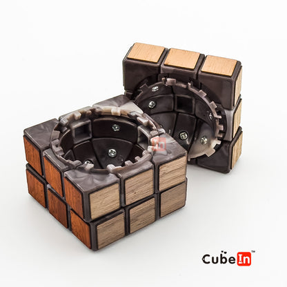 Meffert's Wooden Treasure Box Cube - Hollow Mechanical Storage Twist Puzzle