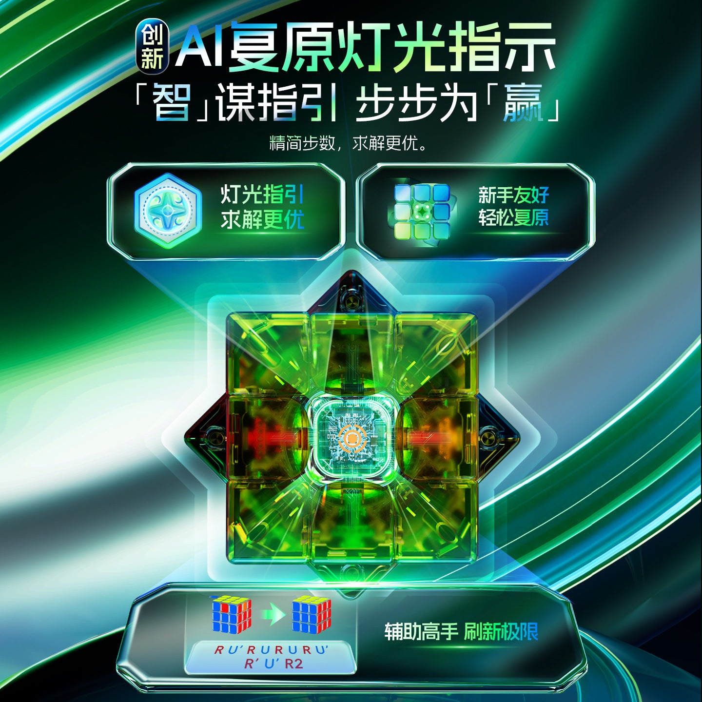 MoYu WeiLong V11 AI Smart Cube (Indicator Version)