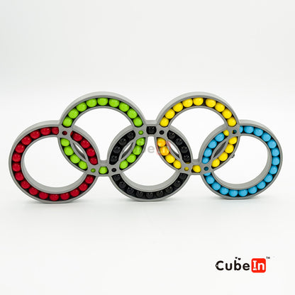 Olympic Hungarian Rings Puzzle (3D printed)