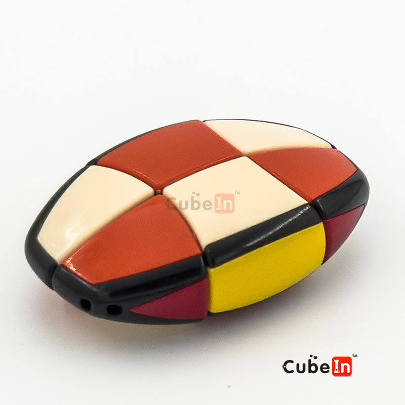 Qboid 1x2x3 Pocket Puzzzle -EDC with Lanyard Loop Keychain