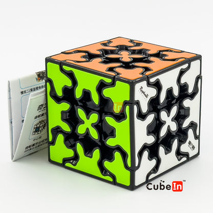 Qiyi Gear Cube Series - Smooth Mechanical Interlocking 3x3, Ball, Column & Pyraminx Puzzle