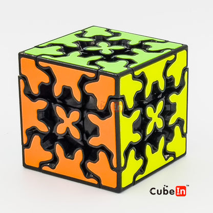 Qiyi Gear Cube Series - Smooth Mechanical Interlocking 3x3, Ball, Column & Pyraminx Puzzle
