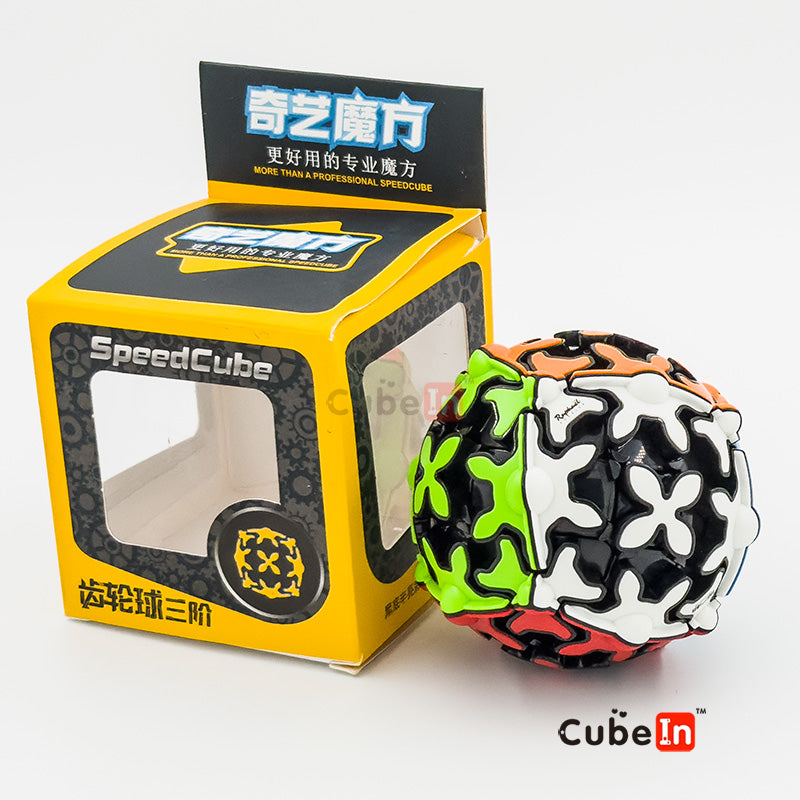 Qiyi Gear Cube Series - Smooth Mechanical Interlocking 3x3, Ball, Column & Pyraminx Puzzle