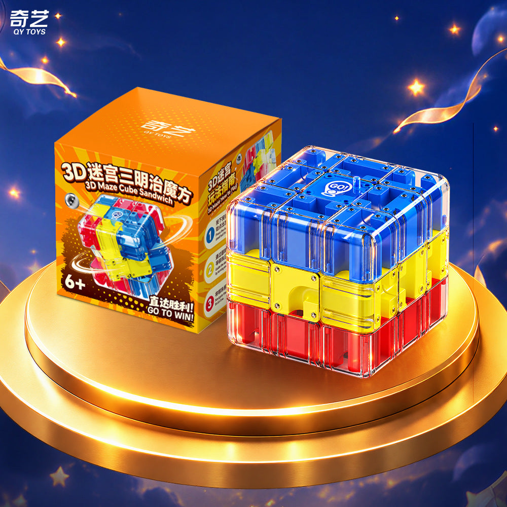 qiyi 3d Maze Sanwich cube