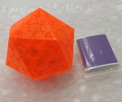 Verypuzzle Clover Icosahedron Limited Verstion Transparent Orange Red