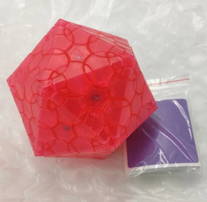 Verypuzzle Clover Icosahedron Limited Verstion Transparent Orange Red