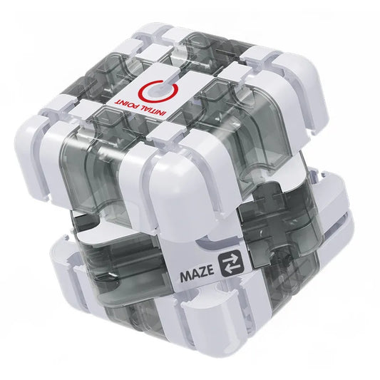 3D Maze 3x3 Cube Rolling Puzzle with Steel Ball - CubeIn