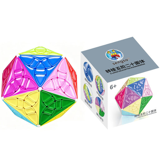 Sengso 5-Layer Helicopter Icosahedron Shape-Shifting Puzzle
