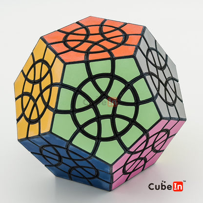 Xicube Redi Wheel Dodecahedron - Corner turning megaminx with circle