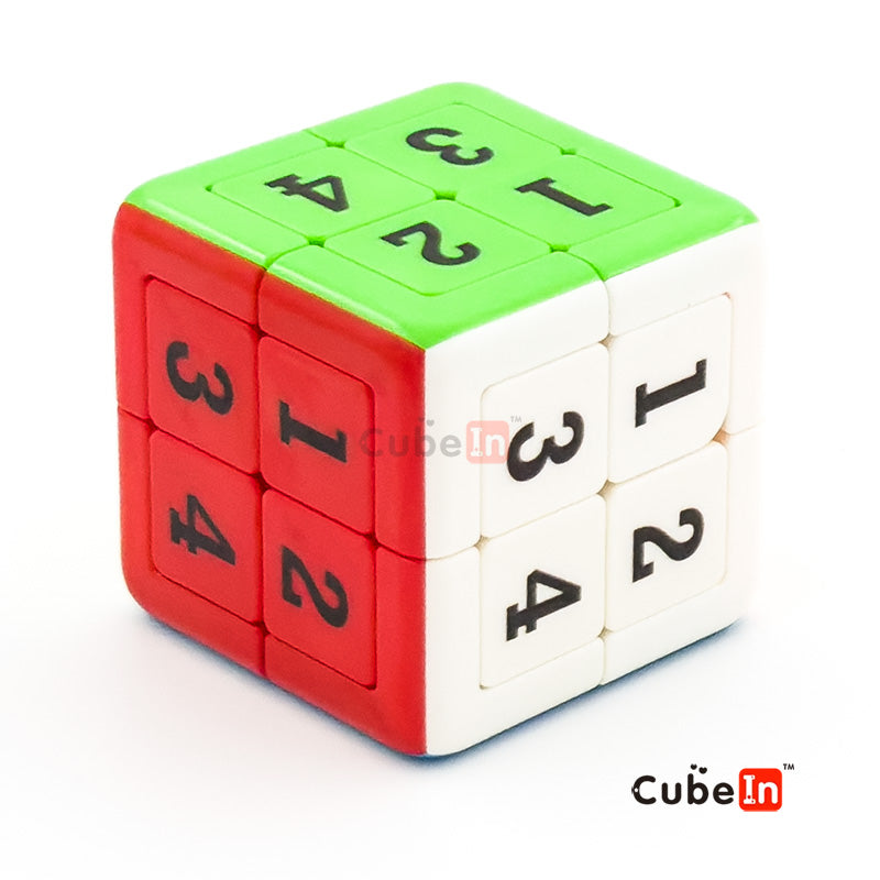 Yuxin Sudoku 2x2 Cube Magnetic Sliding - Hybrid Klotski Tile & Rotational Core Puzzle