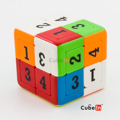 Yuxin Sudoku 2x2 Cube Magnetic Sliding - Hybrid Klotski Tile & Rotational Core Puzzle