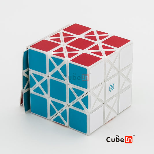 Zhecube Quad x Cube - Deep cut edge turning hexahedron