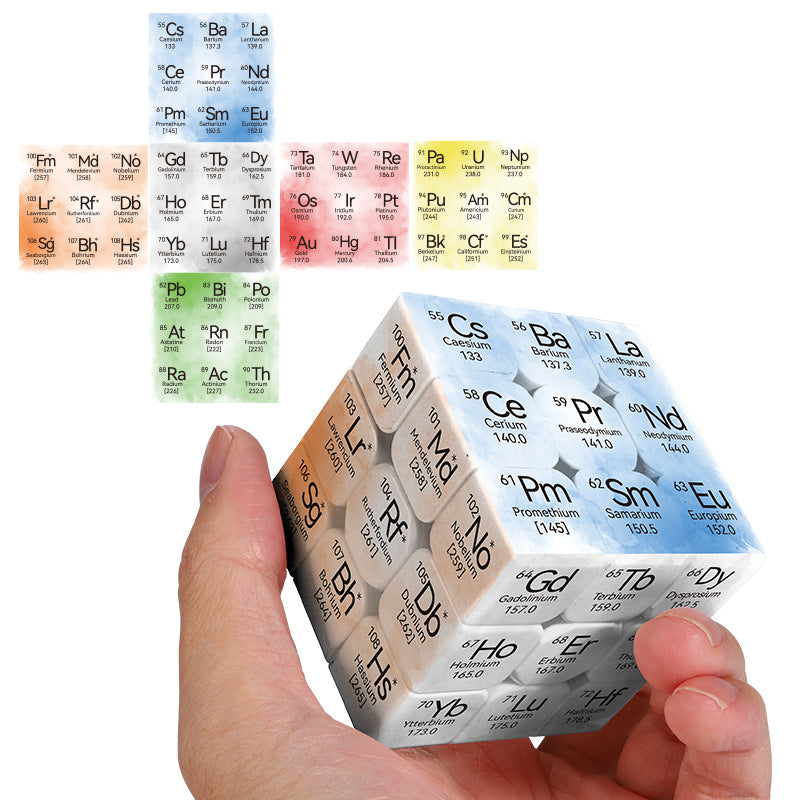 Ziina Periodic Table 8x8 4x4 3x3 Speed Puzzle Cube