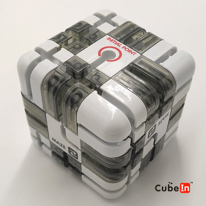 Quebra-cabeça de rolamento de cubo 3x3 Maze 3D com bola de aço