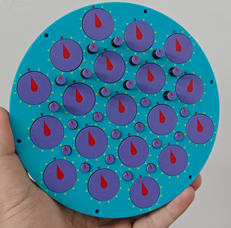 Cube4you unicycle 19 Magnetic Clock (3D Printed)