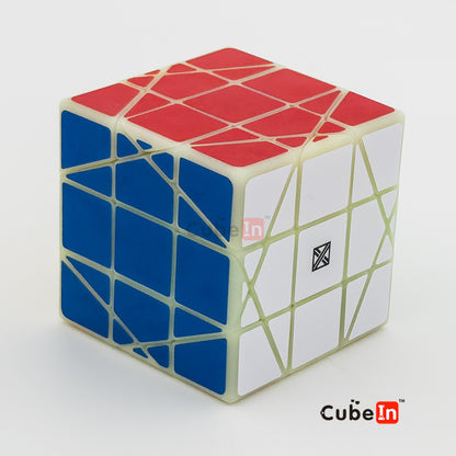 x² Cubo de pirita - Piritoedro de giro frontal al cubo (impreso en 3D de resina SLA)
