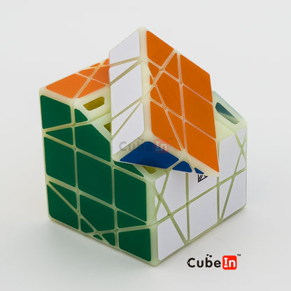 x² Cubo de pirita - Piritoedro de giro frontal al cubo (impreso en 3D de resina SLA)